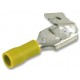 Insulated Yellow 24 Amp 6.3 x 0.8 mm Push On Multi Stack Blade Crimp Terminal 